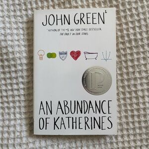 John Green "An Abundance of Katherines" Paperback - White Cover